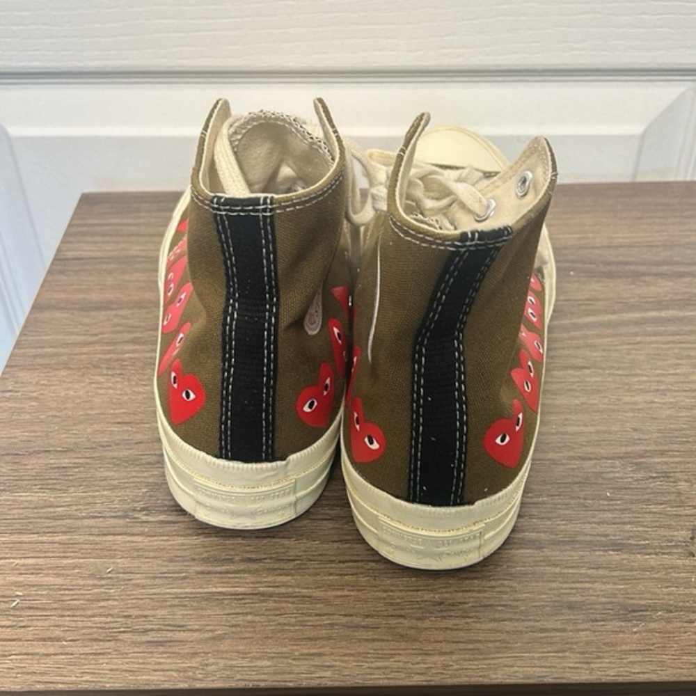 COMME DES GARÇONS PLAY CHUCK TAYLOR ALL  STARS CONVERS SNEAKERS SIZE 8 men 10 W - Picture 8 of 10
